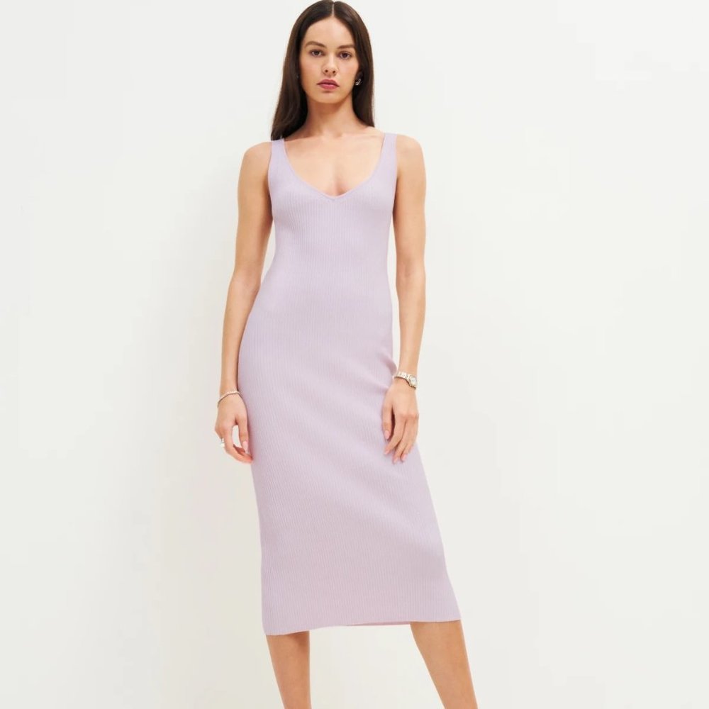 Reformation Heron Knit Sweater Dress (Large)